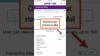 SBI Account Statement Download on YONO SBI [upl. by Dorolice]