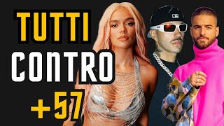 LA POLEMICA DIETRO LA CANZONE 57 LA COLLABORAZIONE DI KAROL G FEID BALVIN MALUMAÈ UN FLOP [upl. by Ramah281]