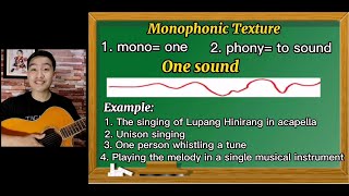 Grade 6 MusicTexture in MusicMonophonic Homophonic Polyphonic4th Grading [upl. by Lindy]