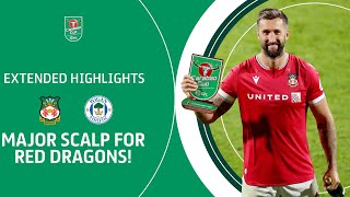 RED DRAGONS CARABAO CUP SHOCK Wrexham v Wigan Athletic extended highlights [upl. by Firahs]