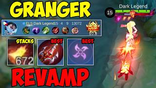 Granger REVAMP Build and Emblem Mobile Legends [upl. by Eednak]