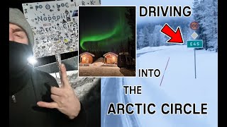 DRIVING INTO THE ARCTIC CIRCLE  NORTHERN LIGHTS amp GIANT ICE MARBLES  WINTER VAN LIFE IN THE ARCTIC [upl. by Suneya220]