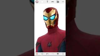 Iron Man  Spider Man Tom Holland  Captain America  Fusion Art shorts youtubeshorts [upl. by Adner]