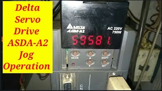 DELTA ASDAA2 Servo drive JOG Operation [upl. by Aihsital191]