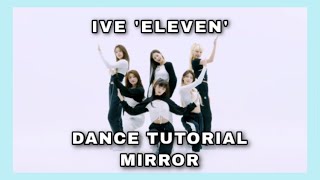 IVE ELEVEN  DANCE TUTORIAL MIRROR [upl. by Irehs]