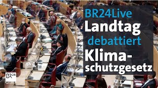 BR24Live Abstimmung über das Bayerische Klimaschutzgesetz im Landtag  BR24 [upl. by Anahir268]