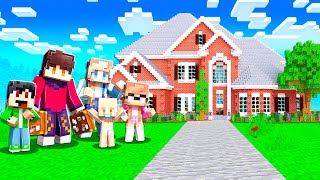 MOVING INTO OUR NEW MANSION IN MINECRAFT [upl. by Nabroc169]