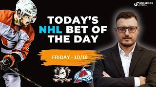 NHL Picks amp Predictions Today  10182024 [upl. by Ahcmis]