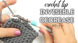 CROCHET TIP INVISIBLE DECREASE  Bella Coco Crochet [upl. by Treborsemaj]