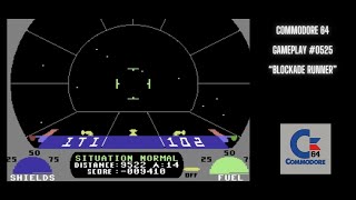 Blockade Runner Commodore 64  Gameplay 0525 [upl. by Yorke608]