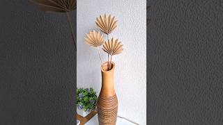 waste paper craft bestoutofwaste diy decor dryleaves craft viral trending shorts [upl. by Ernestus664]