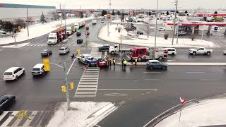 Brampton Woman critical after crash with pickup truck 1132023 [upl. by Novelc]