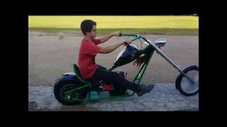 12 Year Old Builds Mini Chopper [upl. by Araldo]