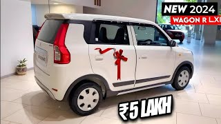 Maruti Suzuki Wagon r 2024 new model in india Wagon r LXI 2024 Affordable Price Review [upl. by Adnicaj16]