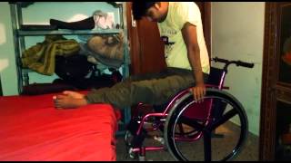 Quadriplegic Tips  Pushups on Wheelchair to Avoid Pressure Sores [upl. by Hinkel]