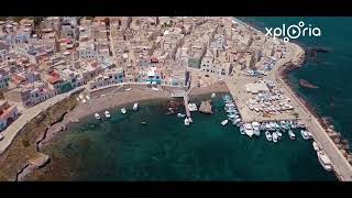 Marettimo town amp port Isola di Marettimo South Italy 201806 aerial video [upl. by Riva]