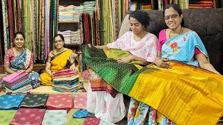 💕 Brinda க்கு புடவை வாங்க வந்திருக்கேன்  March 23 வரை 10 Offer  வெயிலுக்கு ஏற்ற Cotton Sarees [upl. by Aela]