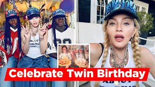 Madonna Celebrates Her Twins Estere And Stella Lavishs 12th Birthday Party [upl. by Wolsniw]