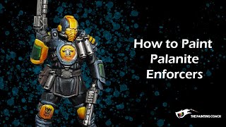 How to Paint Palanite Enforcers for Necromunda [upl. by Ymmij]