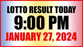 Lotto Result Today 9pm Draw January 27 2024 Swertres Ez2 Pcso [upl. by Pan346]