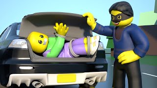 ROBLOX Brookhaven 🏡RP Unexpected Jailbreak Police Officer and Kidnapped Noob  Roblox Moon [upl. by Elletsirhc]