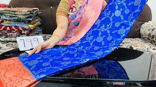 🙏 7036190644 🙏 DIWALI SPECIAL DISCOUNT SALE DOLA SILK SAREES IN CHIRALA SAREES SAREES 🙏🥳 [upl. by Randolf464]