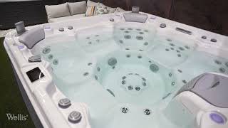 Luxury 7Seater Hot Tub For Sale  The Wellis Mont Blanc [upl. by Oconnor]