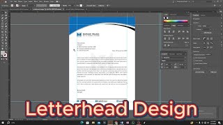 How to Make a Unique LETTERHEAD DESIGN using ADOBE ILLUSTRATOR [upl. by Farrish]