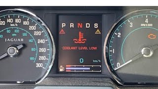 Jaguar And Land Rover Coolant Level Low Message SOLVED [upl. by Lole952]