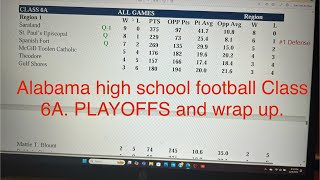 Alabama High School Football Class 6A season wrap up and PLAYOFFS [upl. by Enra]