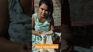 My hand work ✂️handmade handembroidery mywork tikumoni stitch cuttingandstitching [upl. by Gabriele]