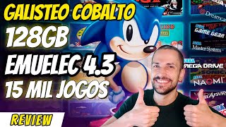 Review Imagem Galisteo Cobalto EmuELEC 43 128gb TV Box Amlogic S905x3 S922x GRÁTIS [upl. by Ogilvie]