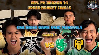 ONE SIDED GAMES ONIC PH MENGGILA  FNOP VS FCAP  GAME 1  UPPER BRAKET FINALS MPL PH SEASON 14 [upl. by Viradis]