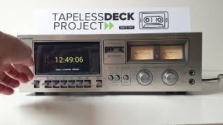 TOSHIBA PCX10 converted into MP3FLAC player  Tapeless Deck Project [upl. by Hanna]