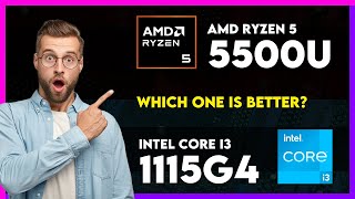 AMD Ryzen 5 5500U vs Intel Core i3 1115G4 Comparison [upl. by Enelrihs]