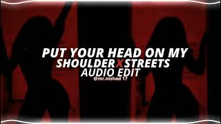 put your heads on my shoulder x streets  paul anka amp doja cat edit audio [upl. by Dikmen]