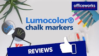 How to Use Staedtler Lumocolor Liquid Chalk Markers [upl. by Etteinotna420]