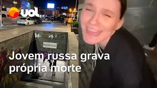 Jovem russa morre após cair em passagem subterrânea de metrô na Geórgia veja vídeo [upl. by Rizzi]