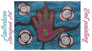 Dot painting for kids  Australian Aboriginal Art easy for kids gyaneshwariarts [upl. by Georgi161]