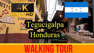 🇭🇳【4K 60fps】Tegucigalpa  Walking Tour  Honduras [upl. by Ahsot]