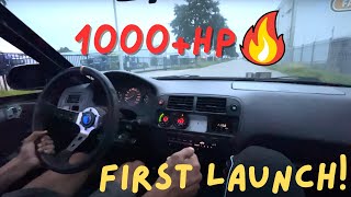 1000hp Ford F150 “Gator” drag races KSwapped 900hp Honda Civic [upl. by Ynnek]