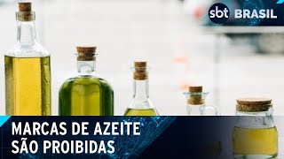 Ministério da Agricultura proíbe 12 marcas de azeite impróprias para consumo  SBT Brasil 261024 [upl. by Amick166]