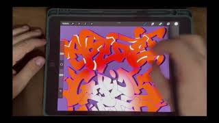 COMO FAZER LETRAS DE GRAFFITI NO IPAD [upl. by Inacana]