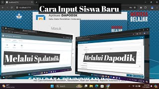 Cara Input Siswa Baru atau Peserta Didik baru Dapodik 2024 2025 [upl. by Arlo273]