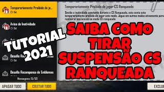 SAIBA COMO TIRAR BANIMENTO CONTA SUSPENSA CS RANQUEADO NO FREE FIRE TUTORIAL 2022 [upl. by Zeph]