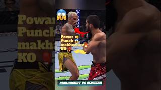 Powar Punch Islam vs charles Oliveira 😱🔥 ufc shorts [upl. by Towbin]