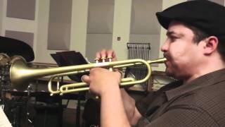 Mike Olmos plays Stomvi USA VrII trumpet [upl. by Atinehc]