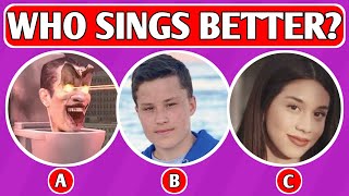 Who is Better Singer 304  Nidal Wonder Salish Matter Skibidi Toilet Bryton MylerJordan Matter [upl. by Puklich708]