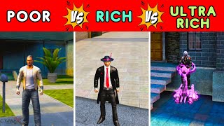 POOR vs RICH vs ULTRA RICH  House Car amp Job  Gangstar Vegas [upl. by Martinelli]