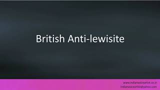 Pronunciation of the words quotBritish Antilewisitequot [upl. by Enajiram443]